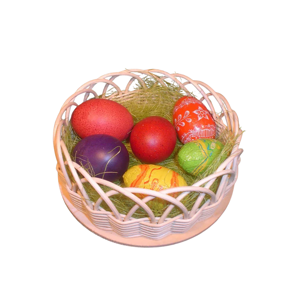 Korbboden Set rund, Ø 13cm für Peddigrohr 3mm - 4St. - Bastelschachtel - Korbböden/ Peddigrohr - BAS-BUND-KORR-13-4