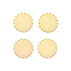 Korbboden Set rund, Ø 13cm für Peddigrohr 3mm - 4St. - Bastelschachtel - Korbböden/ Peddigrohr - BAS-BUND-KORR-13-4