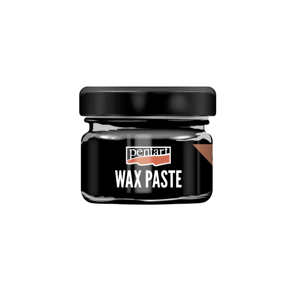 Pentart Wachspaste colored 20ml - black - Bastelschachtel - Wachspasten/ Antikpasten/ Set - 26678