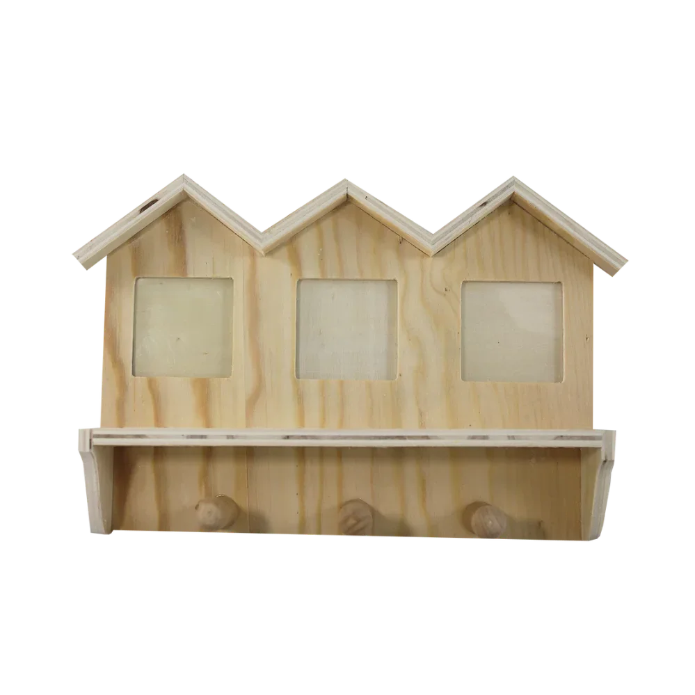 Wandhaken mit Fotorahmen 26 x 5 x 16 cm - Bastelschachtel - - 14336