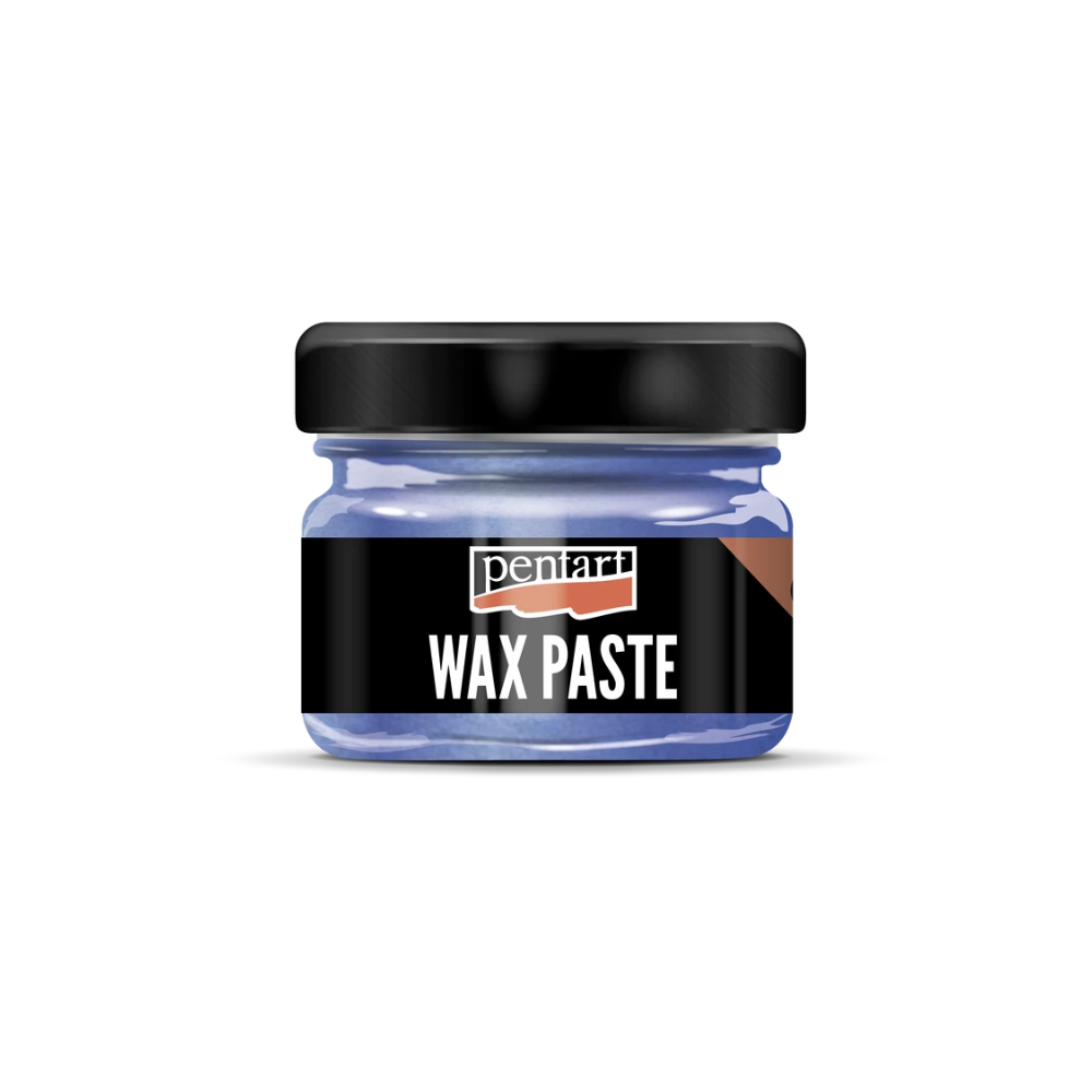 Pentart Wachspaste metallic 20ml - blau