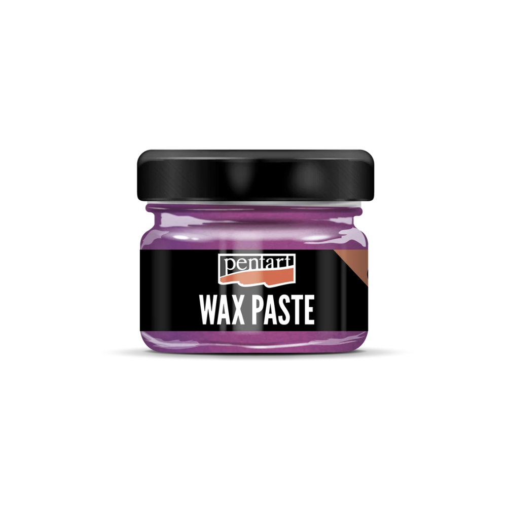 Pentart Wachspaste metallic 20ml - magenta