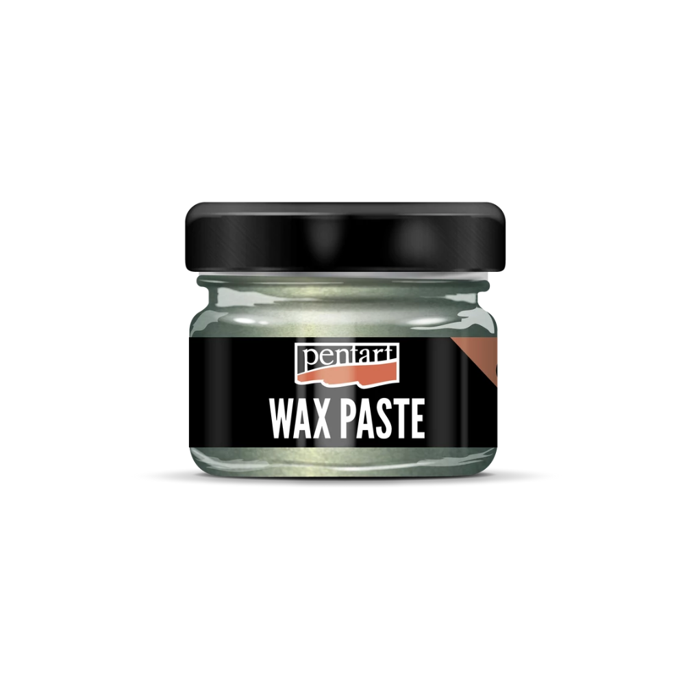 Pentart Wachspaste metallic 20ml - schildkrötengrün
