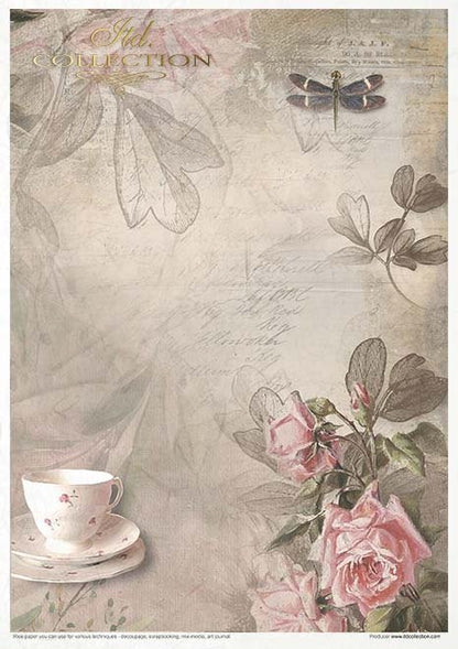 Reispapier Kreativ Set- Evening meadow