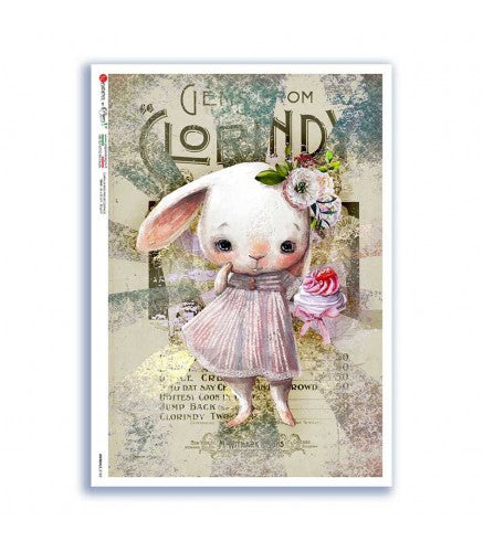 ANIMALS-0183. Animals Rice Paper for decoupage.