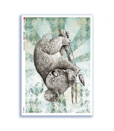 ANIMALS-0188. Animals Rice Paper for decoupage.