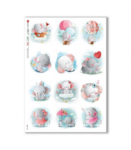 BABY-0080. Rice paper baby for decoupage.