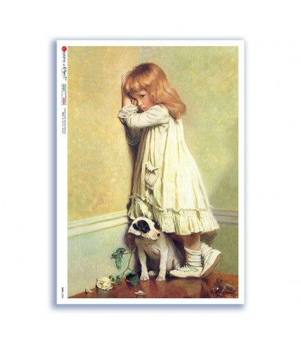 BABY-0086. Rice paper baby for decoupage.