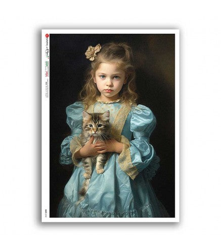 BABY-0101. Rice paper baby for decoupage.