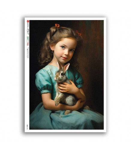 BABY-0102. Rice paper baby for decoupage.