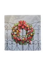Servietten Set - Weihnachtlicher Kranz - Bastelschachtel - Servietten/ Set - 