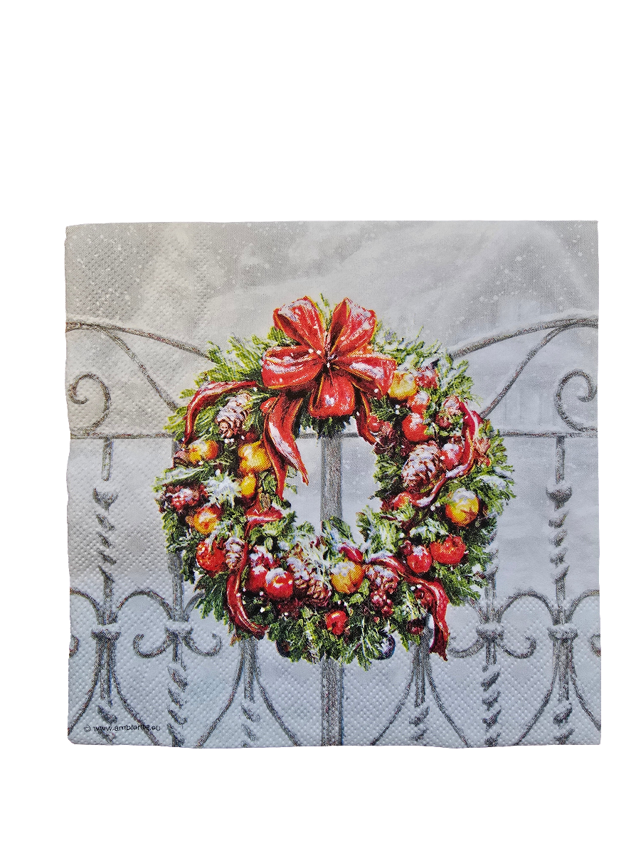 Servietten Set mit Decoupage-Kleber - Weihnachten