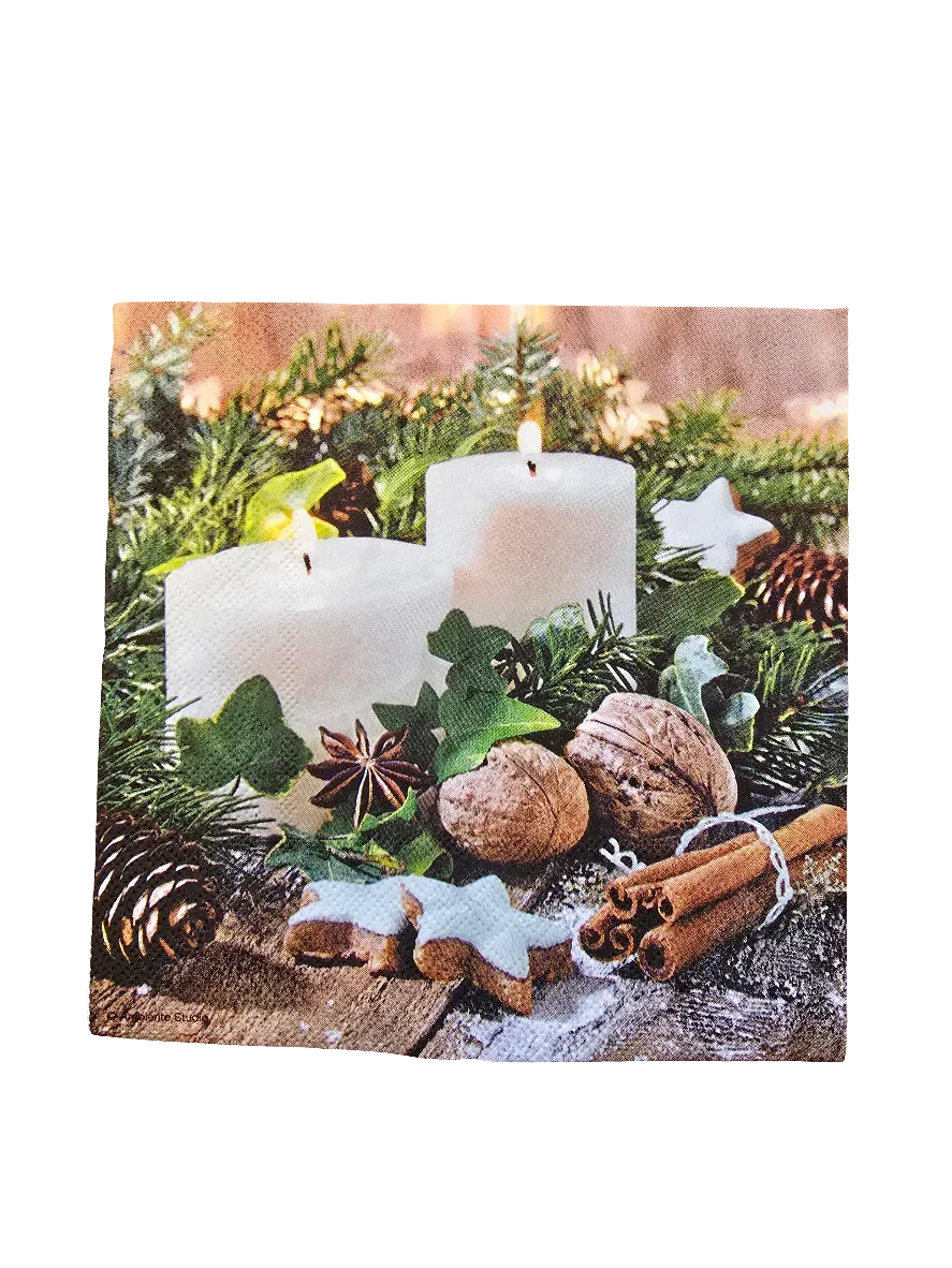 Servietten Set - Adventskranz - Bastelschachtel - Servietten/ Set - 