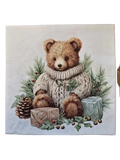 Servietten Set - bärige Weihnacht - Bastelschachtel - Servietten/ Set - 