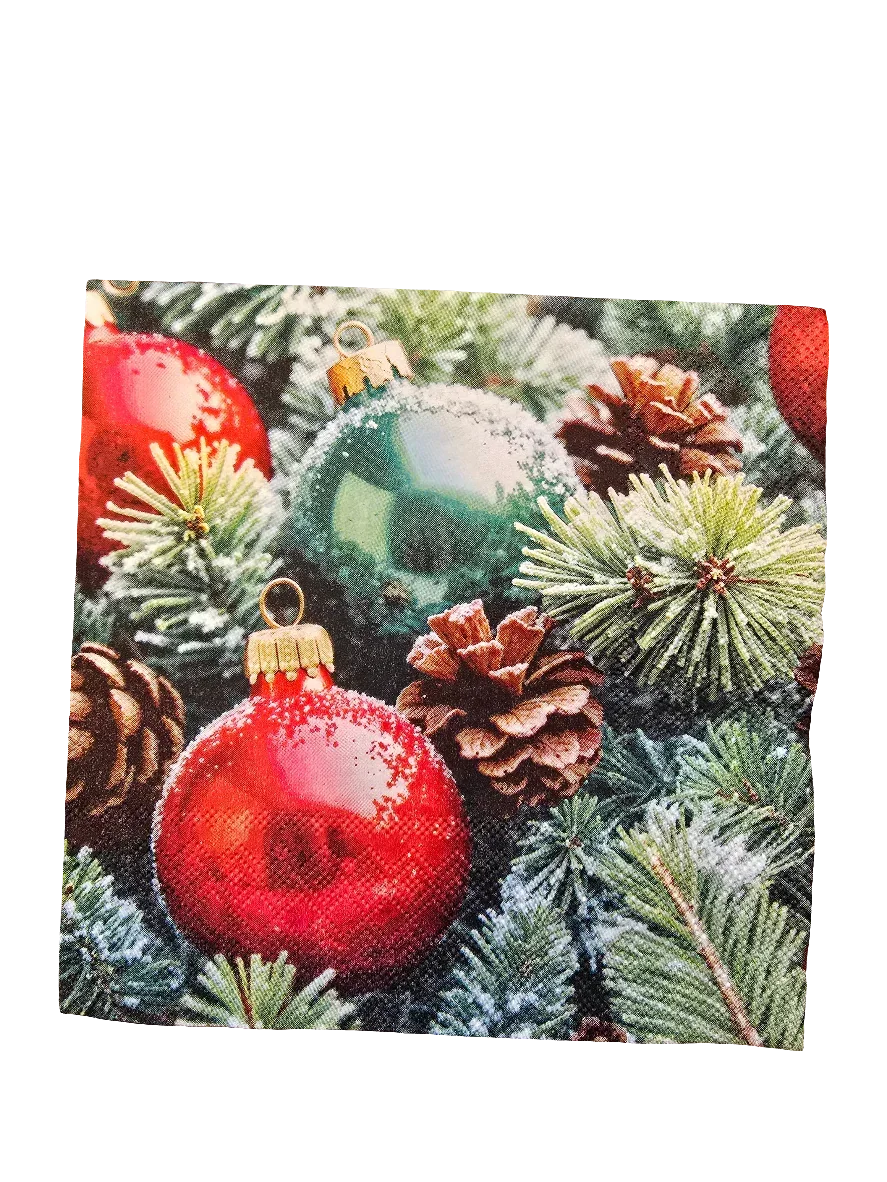 Servietten Set - Weihnachtliches Design - Bastelschachtel - Servietten/ Set - 