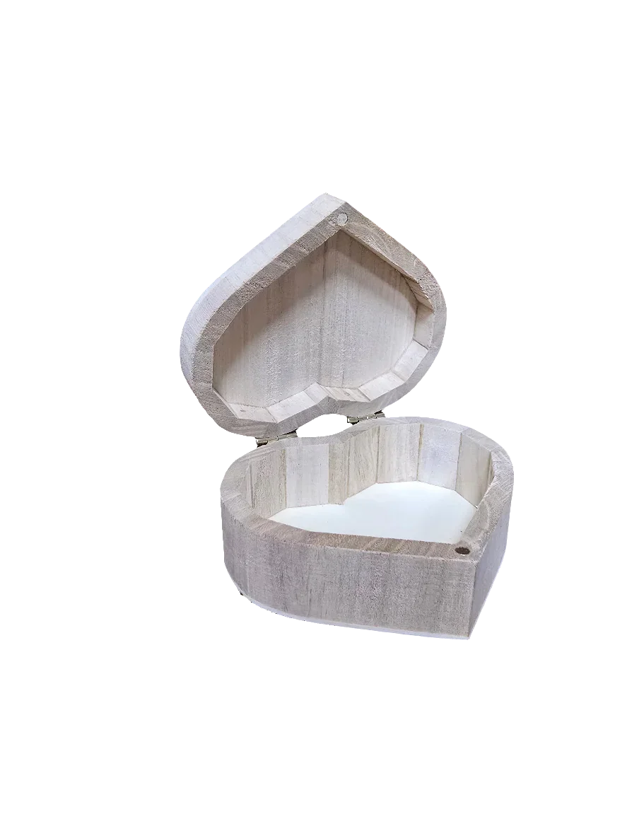 Herzbox Holz - Bastelschachtel - Offline Shop - 