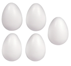 Styropor Eier - 7cm - 10 Stück - Bastelschachtel - Styrofoam/ Styropor - 10281