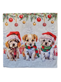 Servietten Set - weihnachtliche Hunde - Bastelschachtel - Servietten/ Set - 