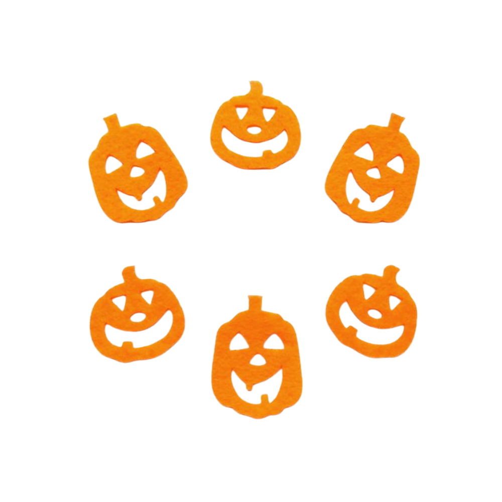 Bastelfilz Figuren - Halloween Kürbis, gemischt