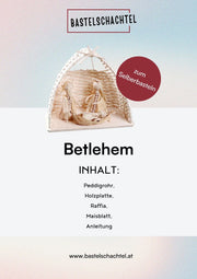 Bastelset aus Peddigrohr - Bethlehem - Bastelschachtel
