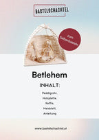 Bastelset aus Peddigrohr - Bethlehem - Bastelschachtel