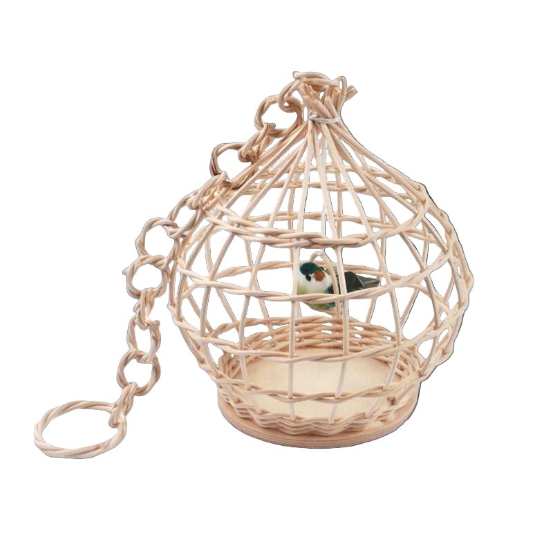 Bastelset aus Peddigrohr - Vogelkäfig