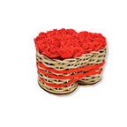 Bastelset aus Peddigrohr - Herzkorb - Bastelschachtel