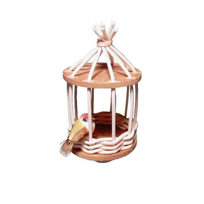Bastelset aus Peddigrohr - Vogelkäfig Groß