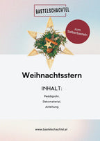 Bastelset aus Peddigrohr - Weihnachtsstern - Bastelschachtel