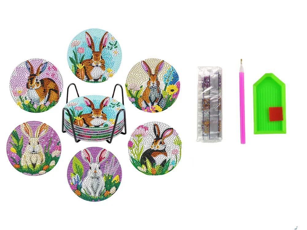 Bastelset Diamant Untersetzer Ostern - Bastelschachtel