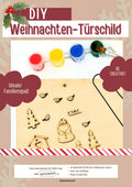 Bastelset Türschild Weihnachten - Bastelschachtel
