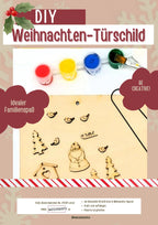 Bastelset Türschild Weihnachten - Bastelschachtel