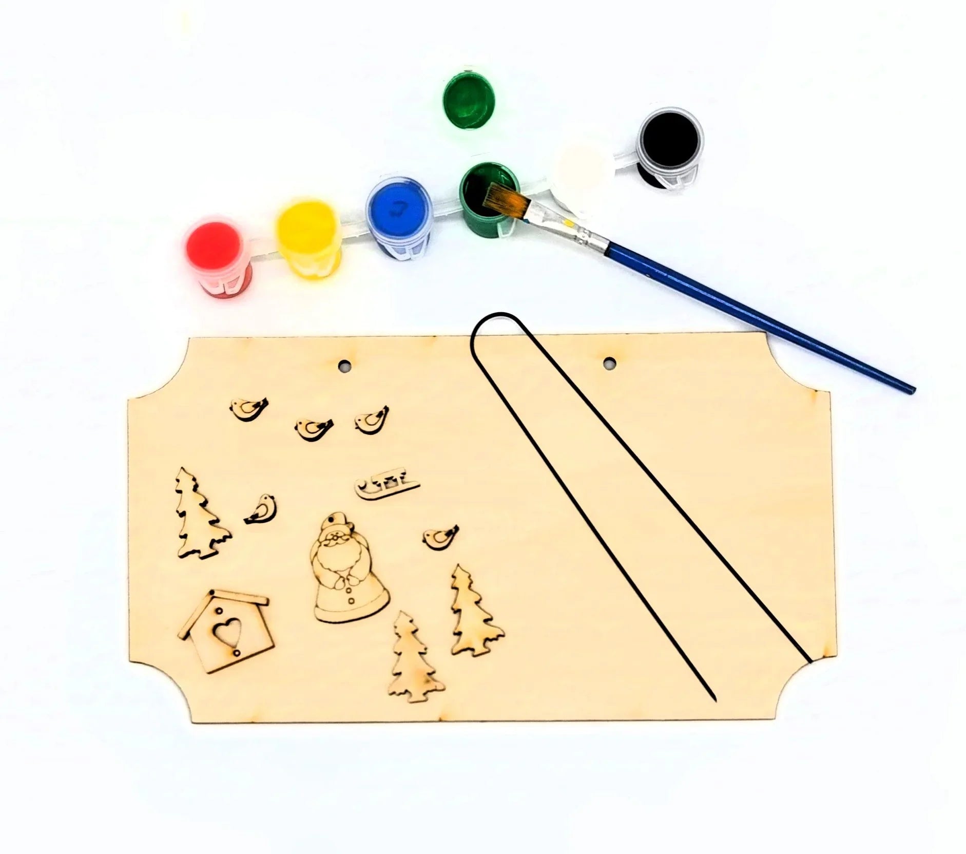 Bastelset Türschild Weihnachten - Bastelschachtel