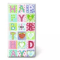 Motivtaschentuch Birthday