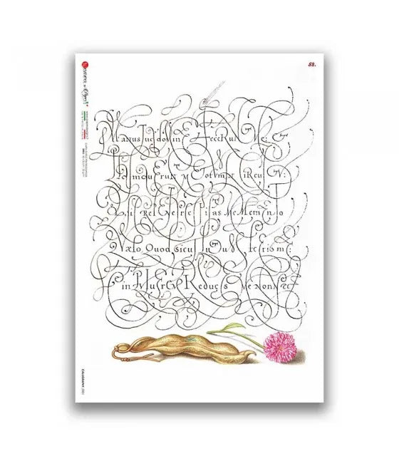 Reispapier Kalligraphie   A5 oder A4