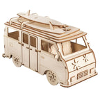 Campingbus 3D Holzpuzzle - Bastelschachtel