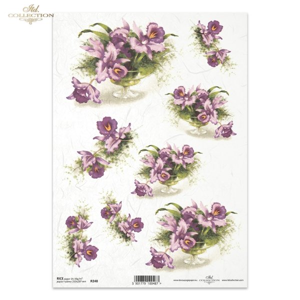 Reispapier A4 - Orchideen