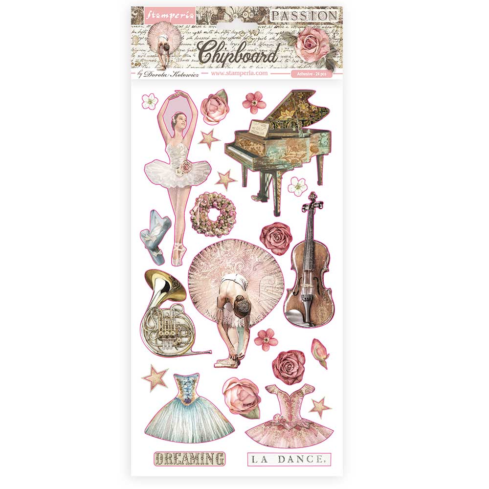 Die Cuts Chipboard 15x30cm - Passion