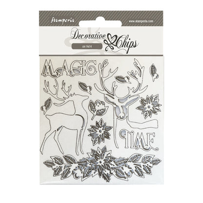 Chipboard 14x14cm - Magic time