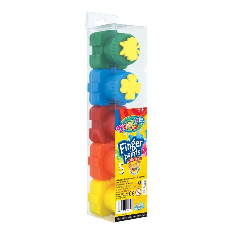 Colorino Fingerfarben 5er-Pack - Bastelschachtel