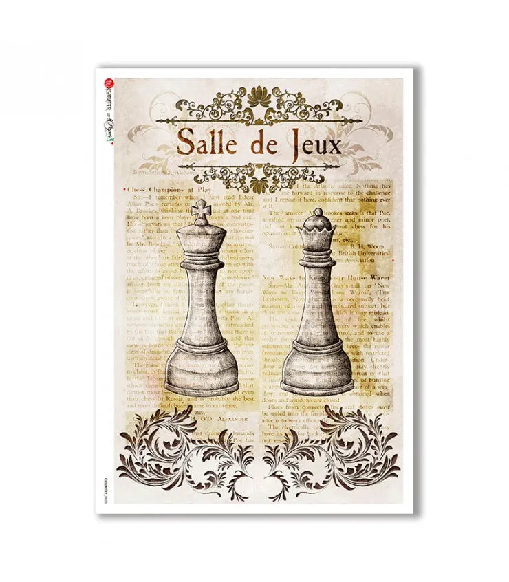 Reispapier A4 - Schach