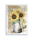 Reispapier - Sonnenblumen A5 oder A4