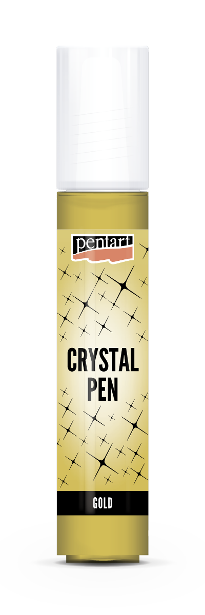 Pentart Crystal pen 30ml - gold