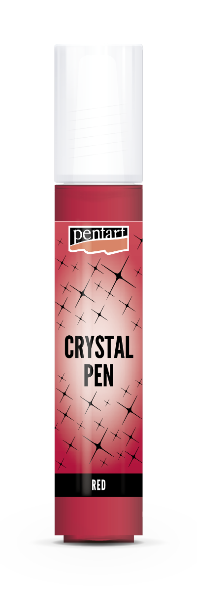 Pentart Kristalstift in der Farbe rot 30ml