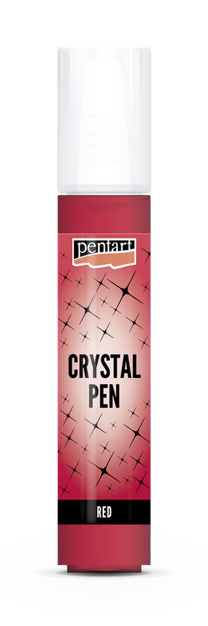 Pentart Kristalstift in der Farbe rot 30ml