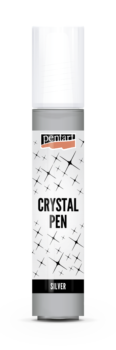 Pentart Kristalstift in der Farbe silber 30ml