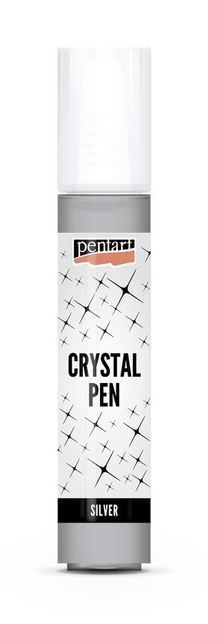 Pentart Kristalstift in der Farbe silber 30ml