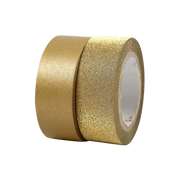 Deko Klebeband Set - silber - Bastelschachtel