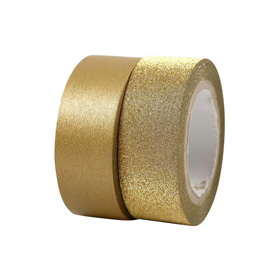 Deko Klebeband Set - silber - Bastelschachtel