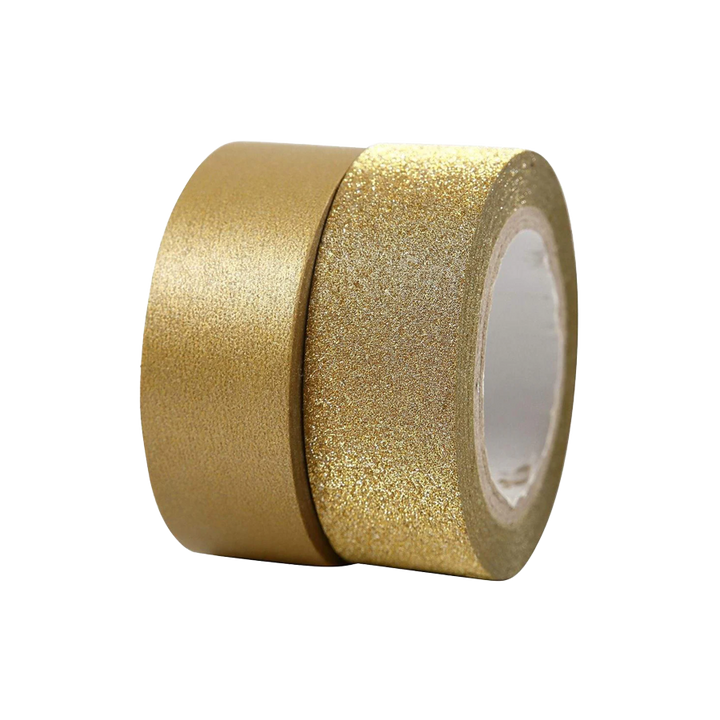 Deko Klebeband Set - silber - Bastelschachtel